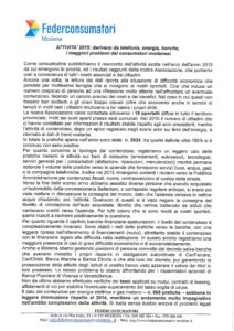 Scopri di più sull'articolo Presentato il bilancio dell’attività 2015