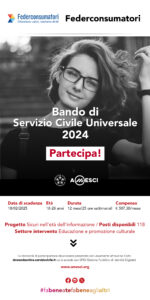 Scopri di più sull'articolo Servizio Civile Universale PROROGA BANDO AL 27/02/25