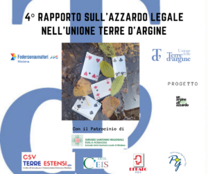 Scopri di più sull'articolo 4º RAPPORTO SULL’AZZARDO LEGALE NELL’UNIONE TERRE D’ARGINE